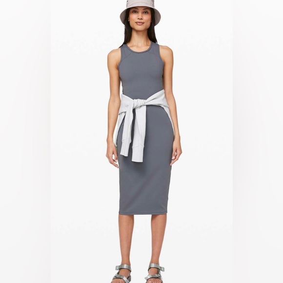 lululemon athletica Dresses & Skirts - LULULEMON picnic play dress midi dress dark grey size 4 luon